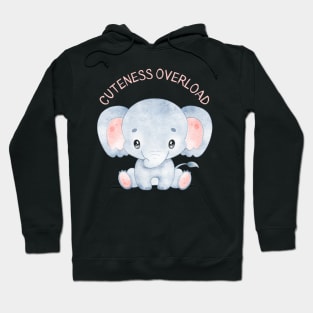 Cuteness overload cutest baby elephant for kids and babies Hoodie